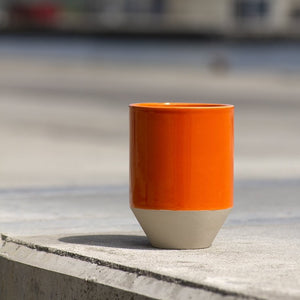 Tall Thin Cup, Orange