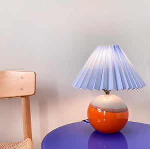 Bordlampe / Orange & Gråblå