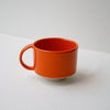 Cup with handle, Orange
